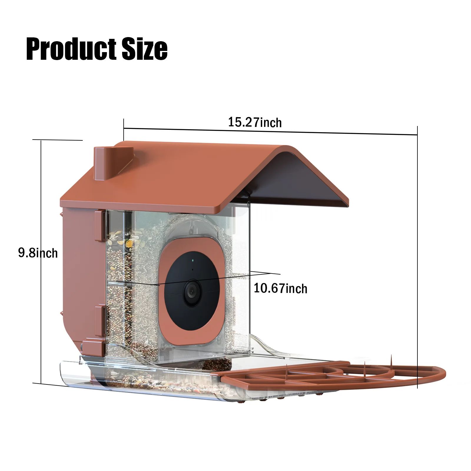 Outdoor Smart Bird Feeder W/ Camera Housing Compatible product detail 6