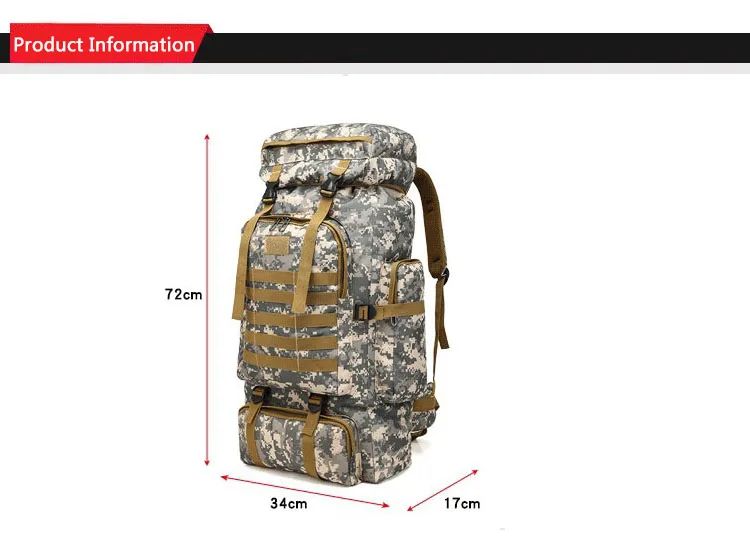Outdoor Sport Waterproof Hiking Survival Fashion Polyester product detail 3