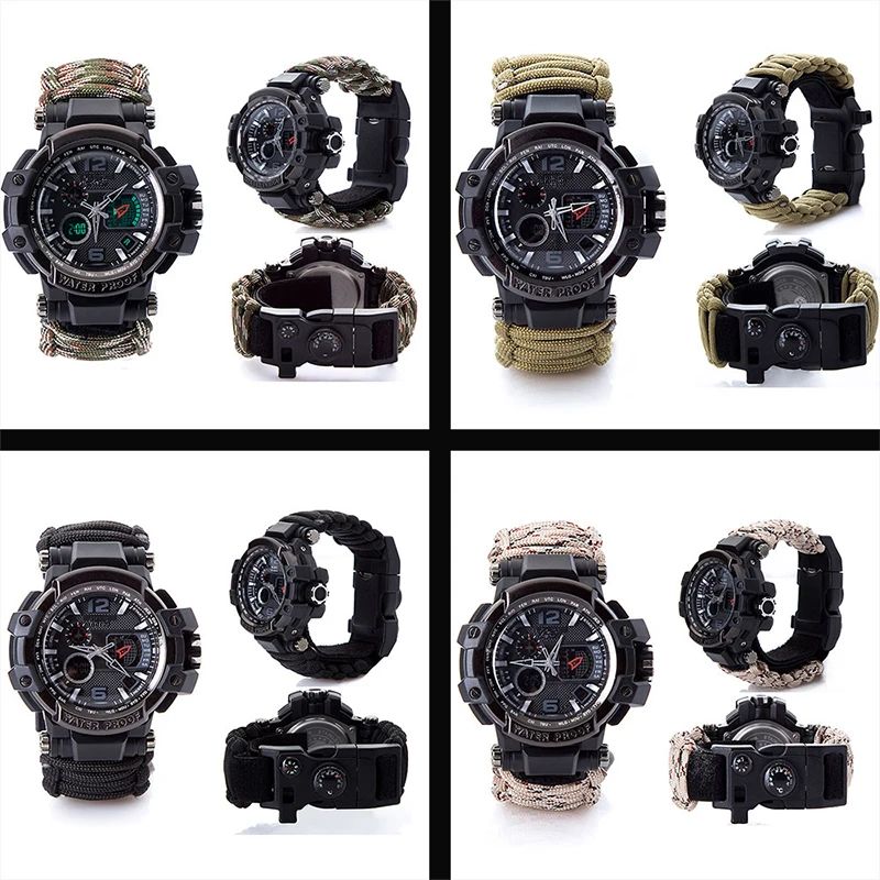Outdoor Survival Watch Multifunctional Waterproof Tactical product detail 3