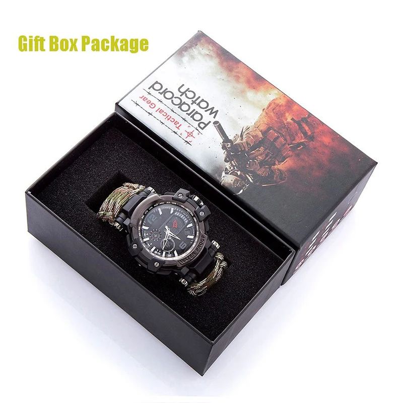 Outdoor Survival Watch Multifunctional Waterproof Tactical product detail 6