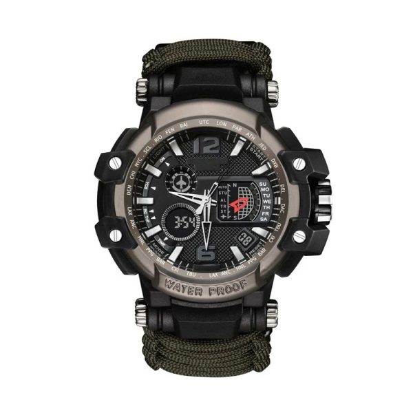 Outdoor Survival Watch Multifunctional Waterproof Tactical main
