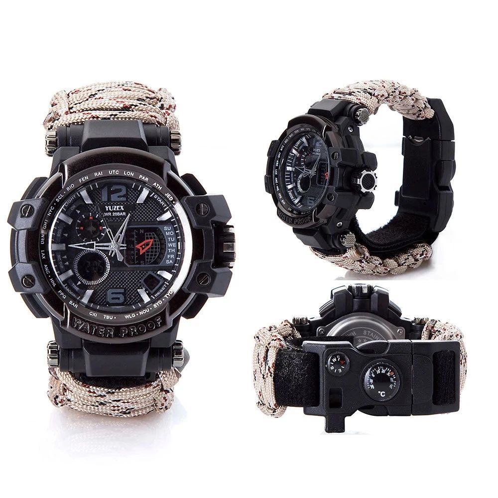 Outdoor Survival Watch Multifunctional Waterproof Tactical product detail 5