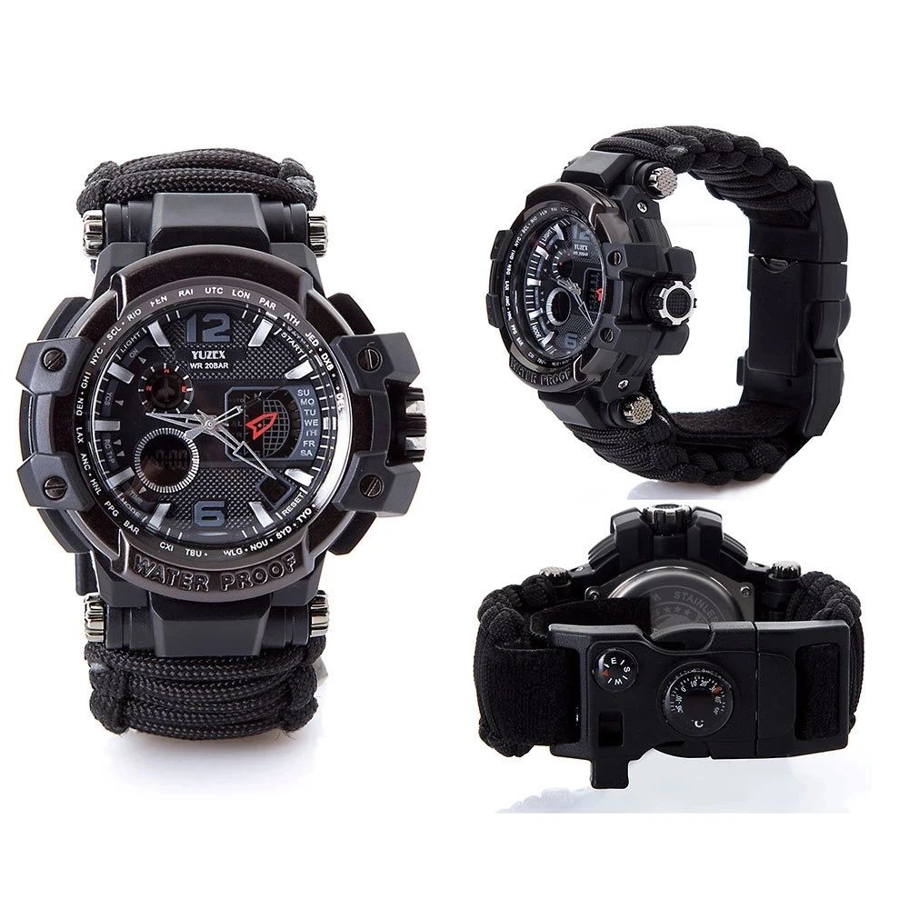 Outdoor Survival Watch Multifunctional Waterproof Tactical product detail 6