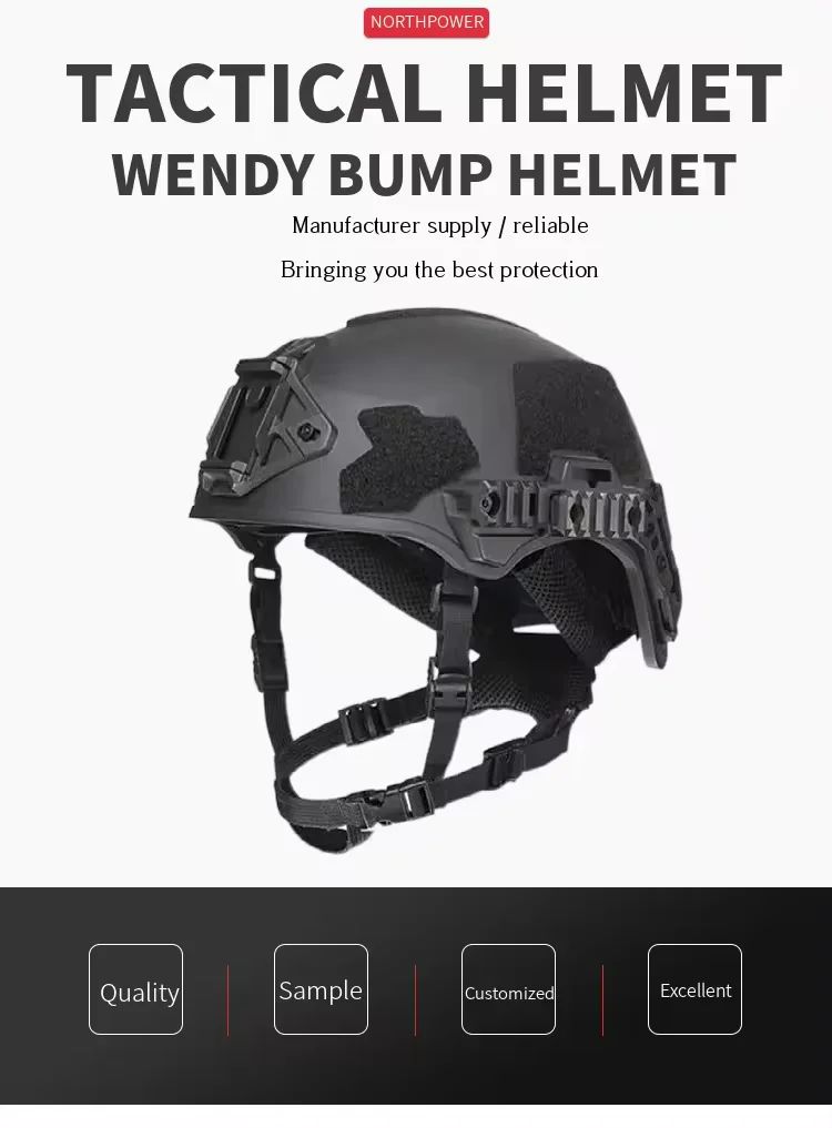 Plastic Tactical Helmet Protective Outdoor Sports Bump product detail 1