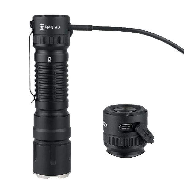 Portable 5000lm LED Rechargeable Aluminum Alloy Torch Long main