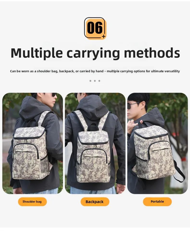 Portable Cross-border Camouflage Silicone 19L Insulated product detail 11
