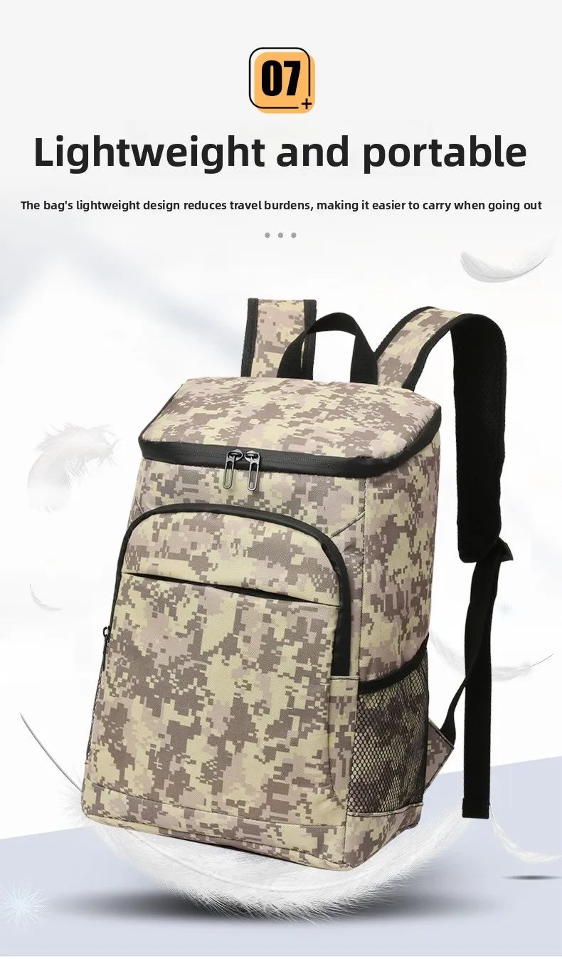 Portable Cross-border Camouflage Silicone 19L Insulated product detail 12