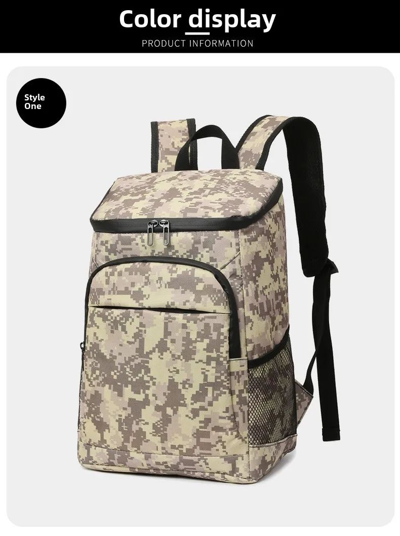 Portable Cross-border Camouflage Silicone 19L Insulated product detail 13