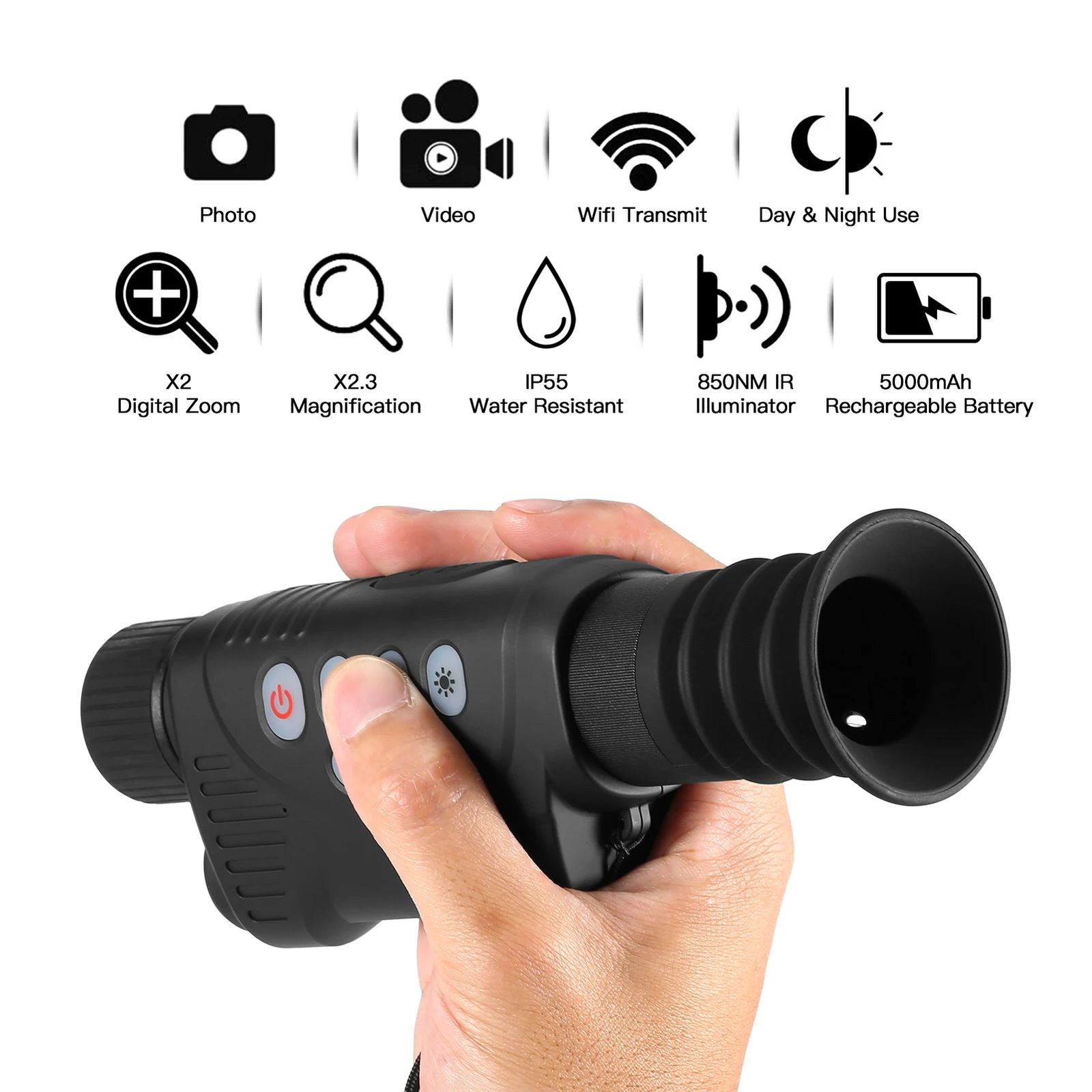 Portable Long Range Professional Night Vision Monocular product detail 2