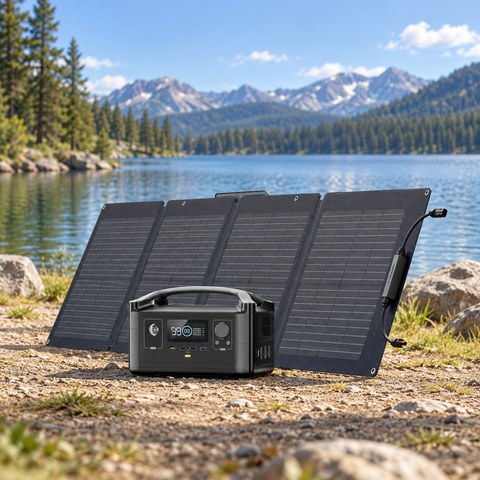 Portable Power Station equipment in a relevant outdoor setting