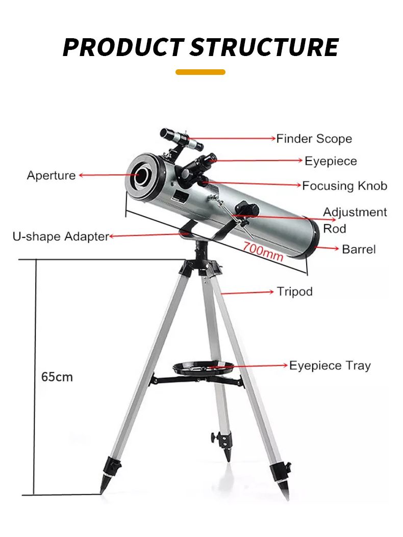 Portable Travel Telescope Astronomical Refracting Telescope product detail 1