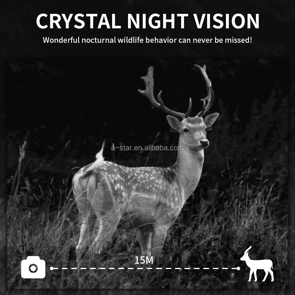 Hot PR903DW 4K CMOS 60MP Wi-Fi Waterproof Solar Battery Powered Wildlife Free App Control Photo Trap Game Hunting Trail Camera