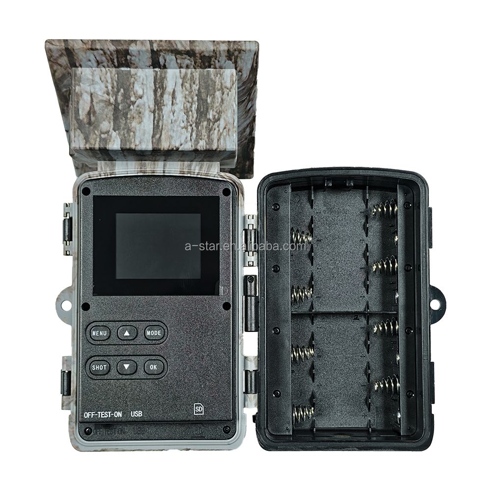 Hot PR903DW 4K CMOS 60MP Wi-Fi Waterproof Solar Battery Powered Wildlife Free App Control Photo Trap Game Hunting Trail Camera
