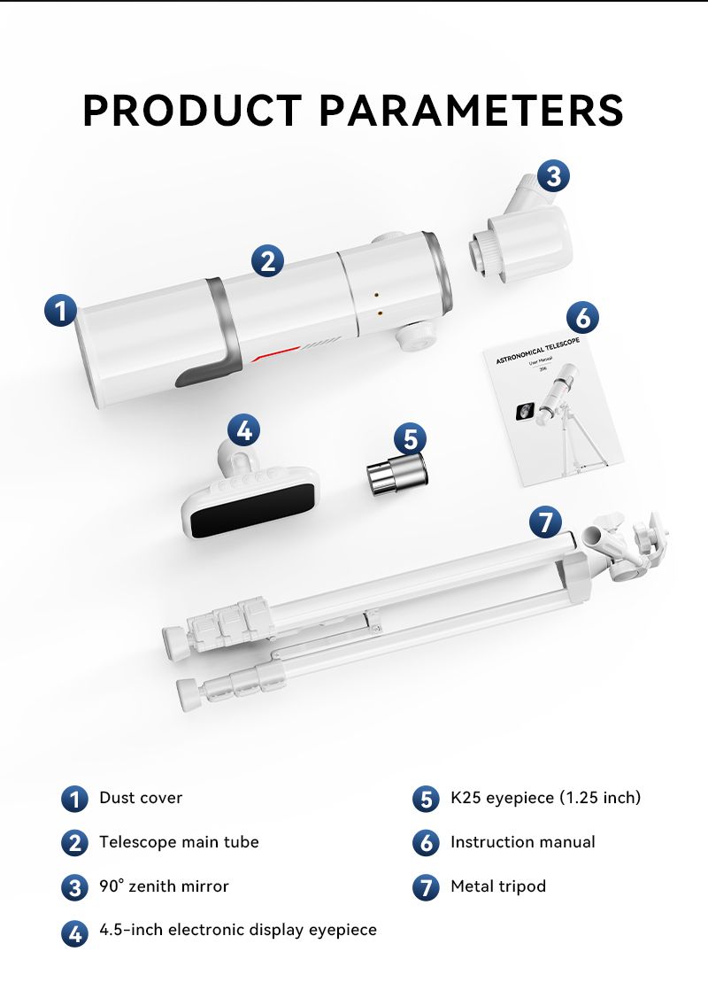 Professional 400mm Refracting Astronomical Telescope for product detail 1