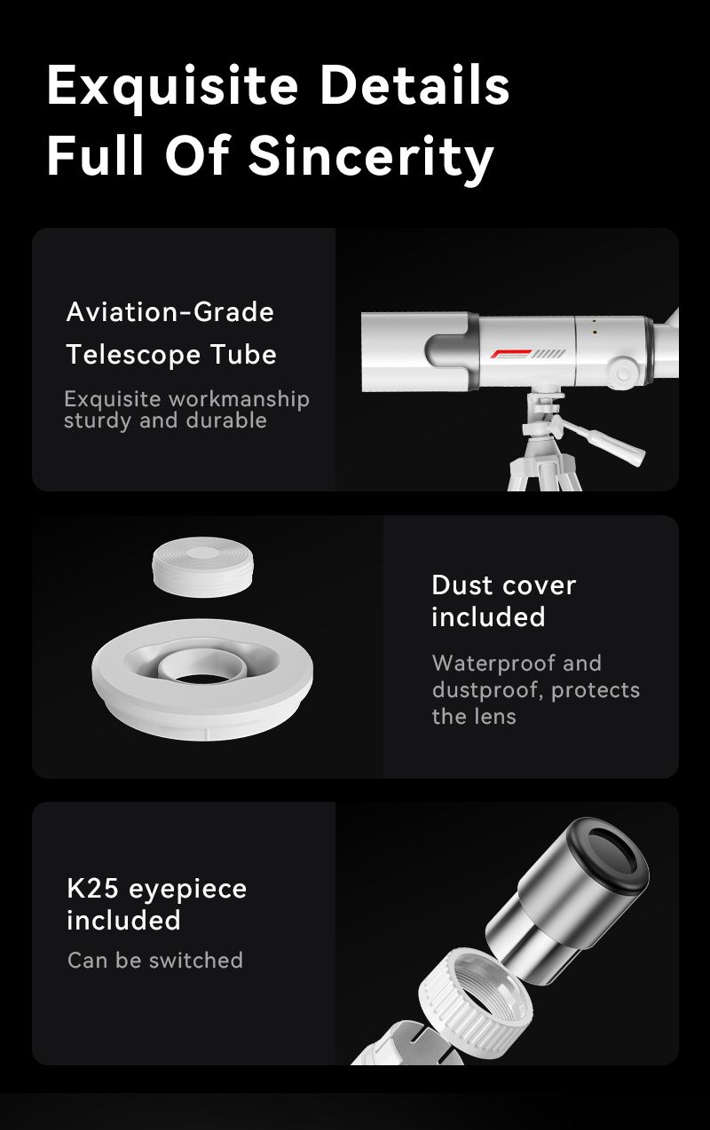 Professional 400mm Refracting Astronomical Telescope for product detail 14