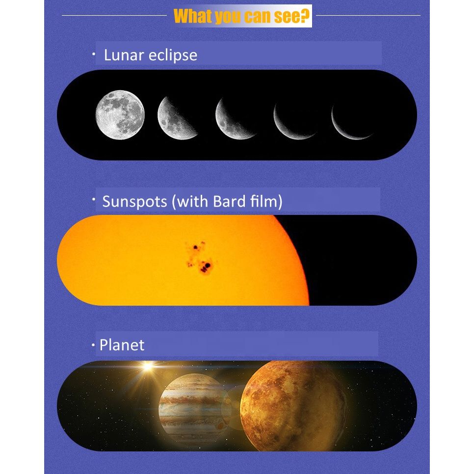 Professional Astronomical Telescope 70MM Eyepiece 150Times product detail 4