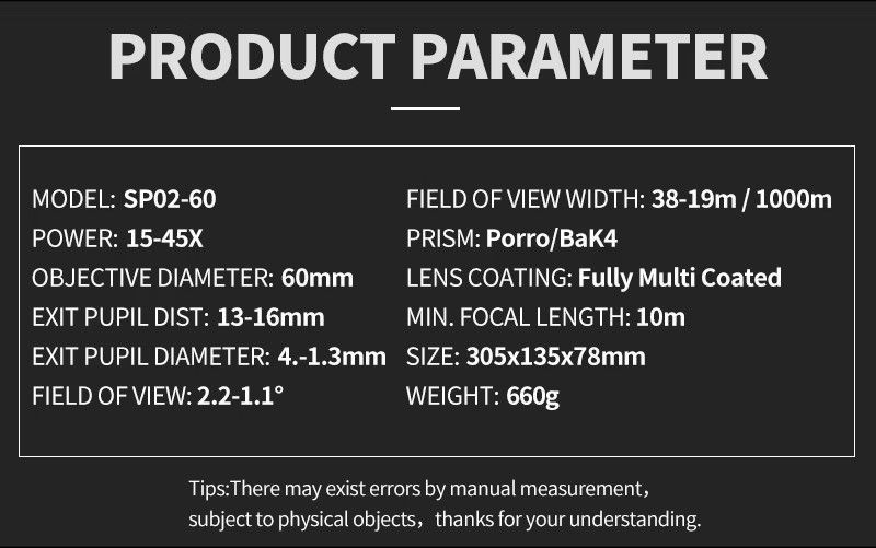 Professional HD Outdoor Zoom Telescope Spotting Scope product detail 2