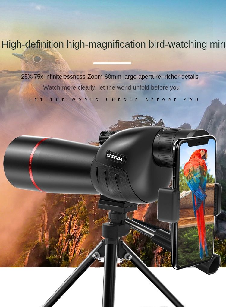 Professional High-Definition 25-75X60 Bird Monocular product detail 2