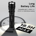 PT10 Rechargeable LED Tactical Flashlight Long Range High gallery 05
