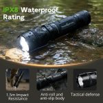 PT10 Rechargeable LED Tactical Flashlight Long Range High gallery 06