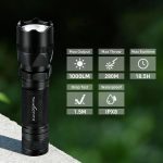 PT10 Rechargeable LED Tactical Flashlight Long Range High gallery 07