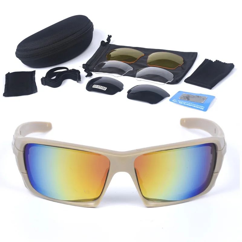 Replaceable Tactical Goggles with Impact-Resistant Thickened product detail 4
