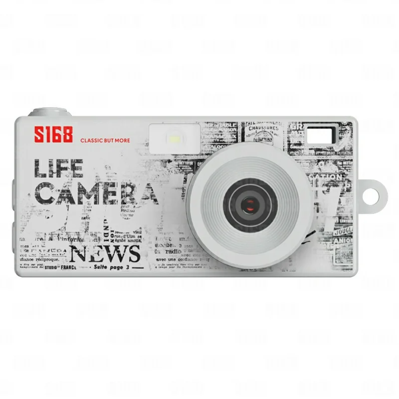 s168-1-47-inch-2k-hd-mini-digital-camera-ccd-thumb-camera-with-flash-light-loop-recording-transparent-for-travel-and-everyday-photography-main Digital Camera main product image