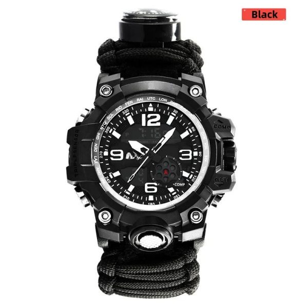 Seven-Core Camping Mountaineering Whistle Ignition Compass main
