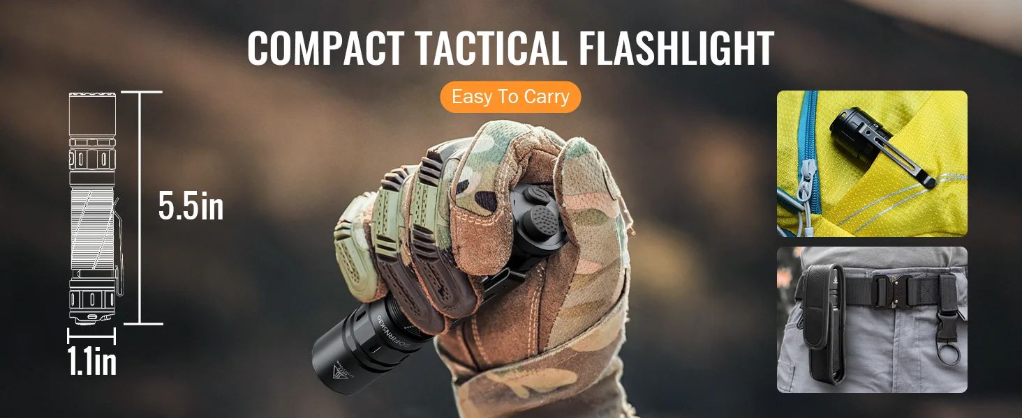 SK30 Tactical Rechargeable Flashlight with Dual Tail product detail 5