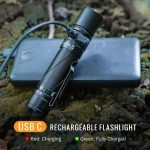SK30 Tactical Rechargeable Flashlight with Dual Tail gallery 01