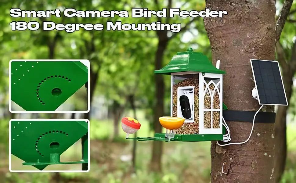 Smart Bird Feeder Camera with Solar Panel, 1080P product detail 5