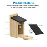 Smart Bird Feeder House Solar Low Power HD gallery 04