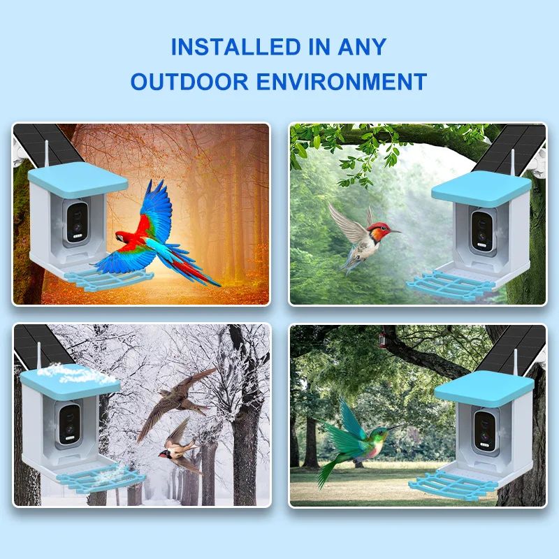 Smart Bird Feeder with Camera Solar Powered 4MP product detail 4