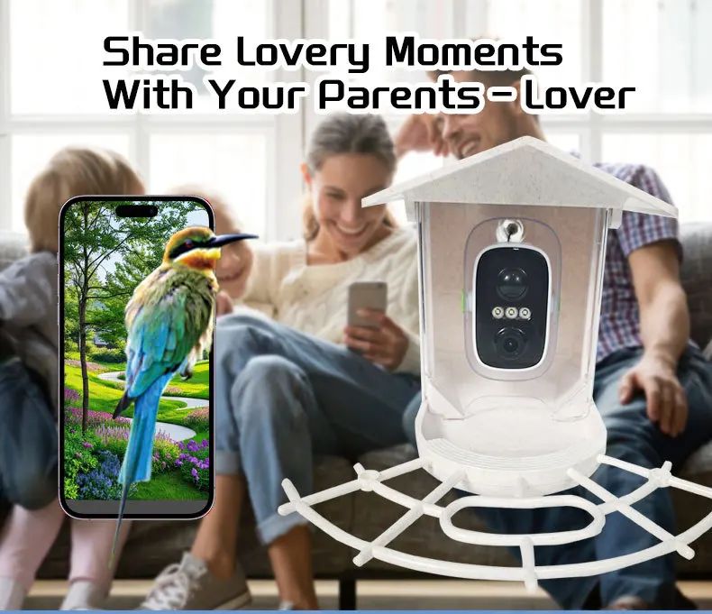 Smart Charge Automatic Bird Feeder with Camera and product detail 2