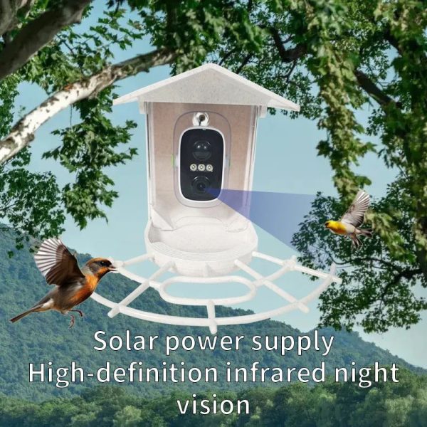 Smart Charge Automatic Bird Feeder with Camera and main
