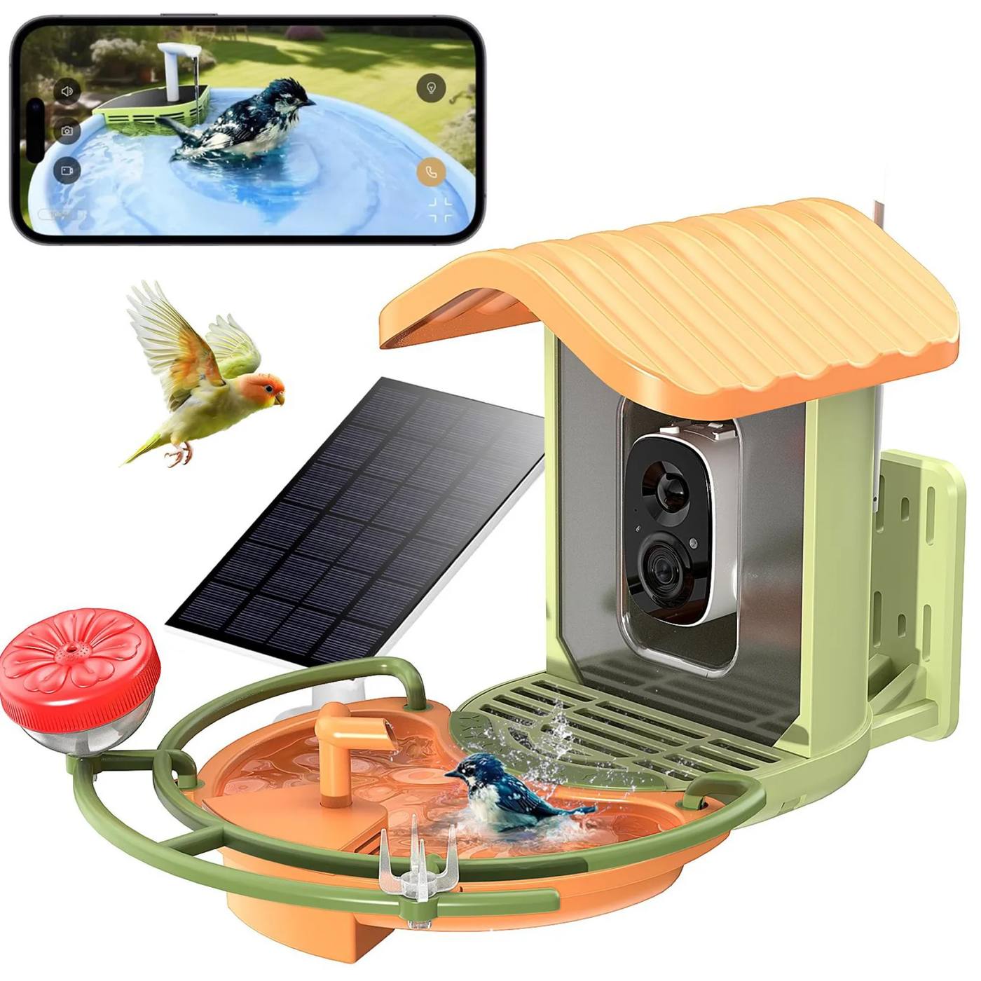 Smart Solar Powered Bird Feeder With 1080P Camera product detail 10