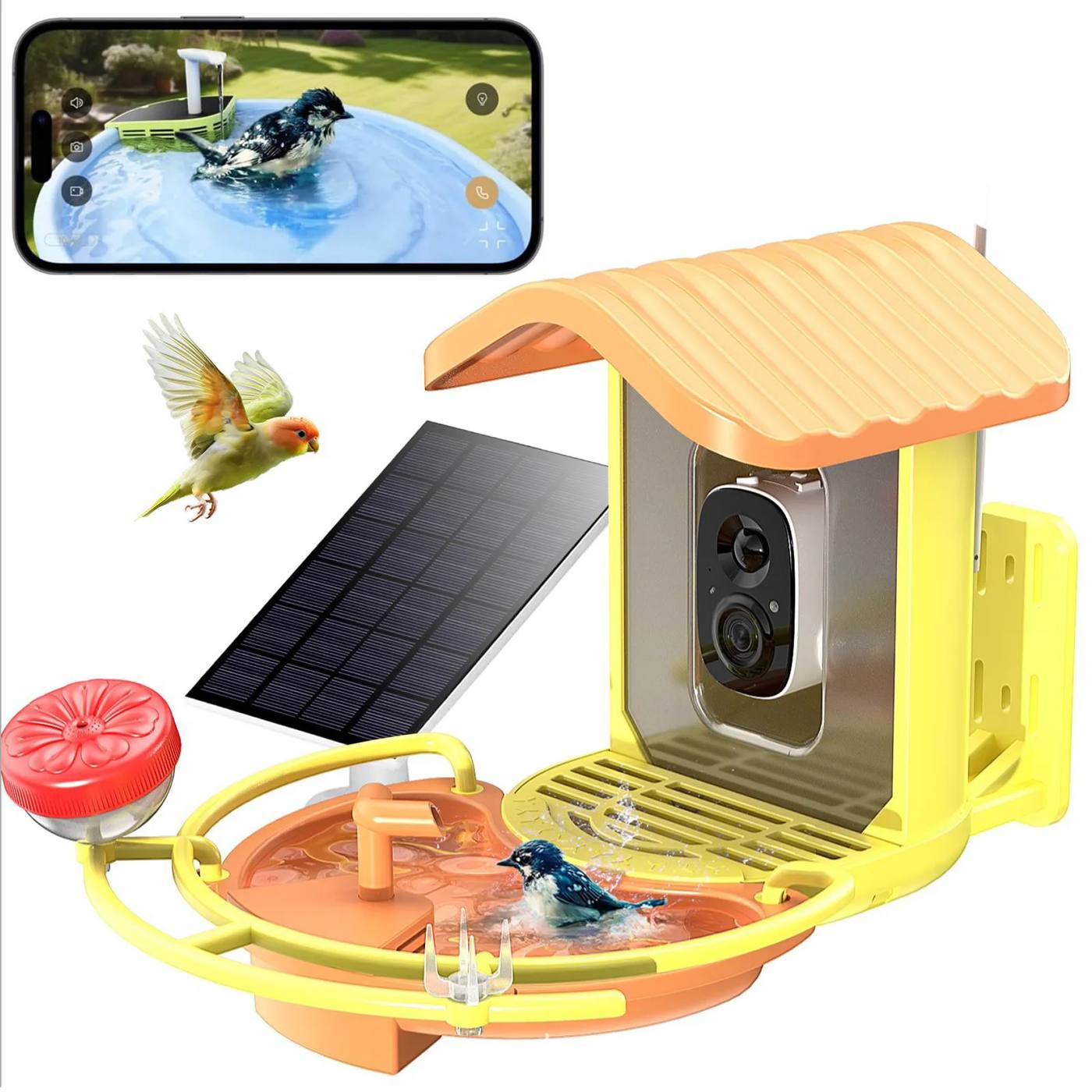 Smart Solar Powered Bird Feeder With 1080P Camera product detail 11