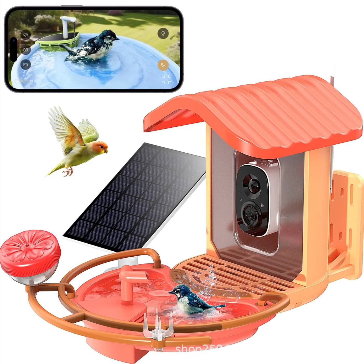 Smart Solar Powered Bird Feeder With 1080P Camera product detail 14