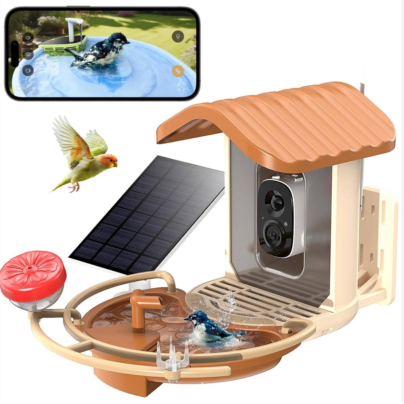 Smart Solar Powered Bird Feeder With 1080P Camera product detail 15