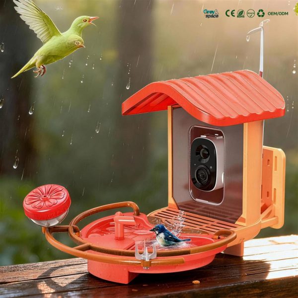 Smart Solar Powered Bird Feeder With 1080P Camera main
