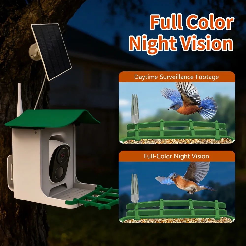 Smart Waterproof Bird Feeder Camera AI Bird Recognition product detail 7