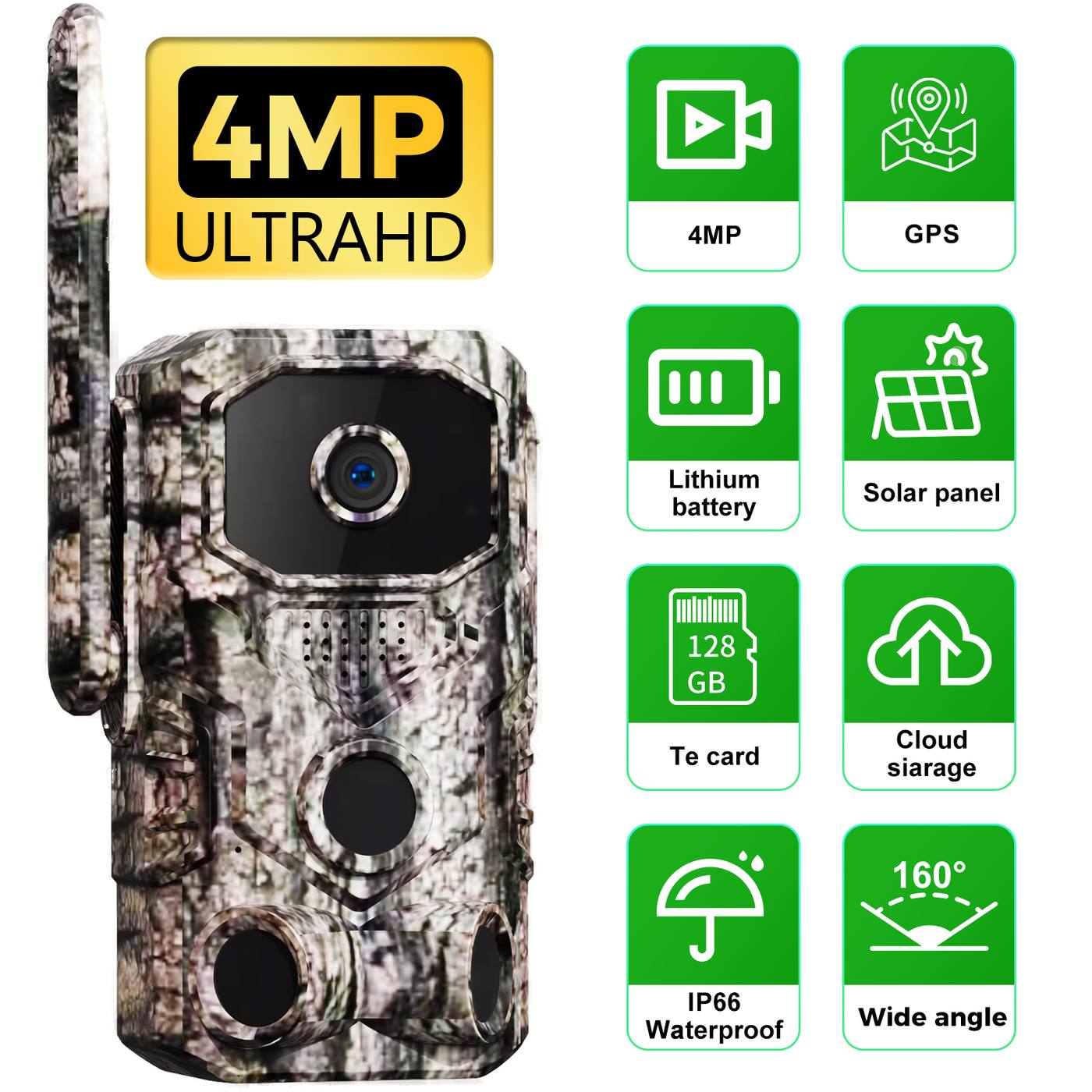 Solar Battery Powered 4G Sim Card Connectivity 940nm MinMax Outdoors product detail image 2