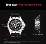 Solar Chronograph Watch Compass Bezel Tachymeter Fabric Band gallery 05