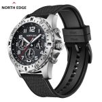 Solar Chronograph Watch Compass Bezel Tachymeter Fabric Band main