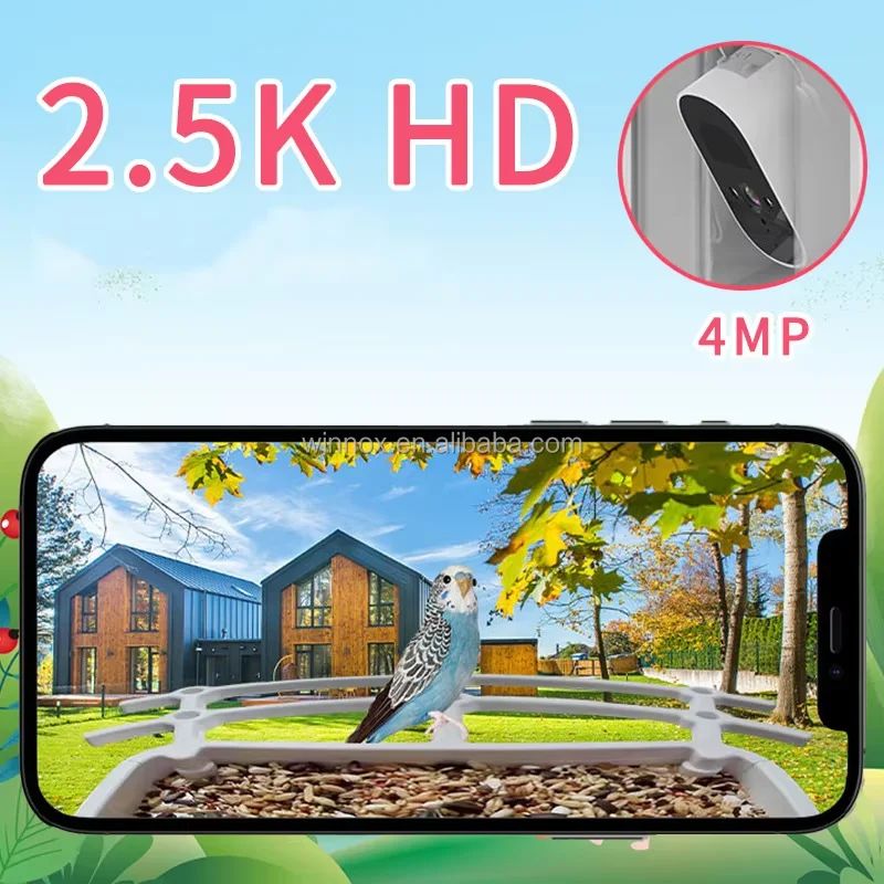 Solar Powered 1080p HD Smart Bird Feeder Camera product detail 5