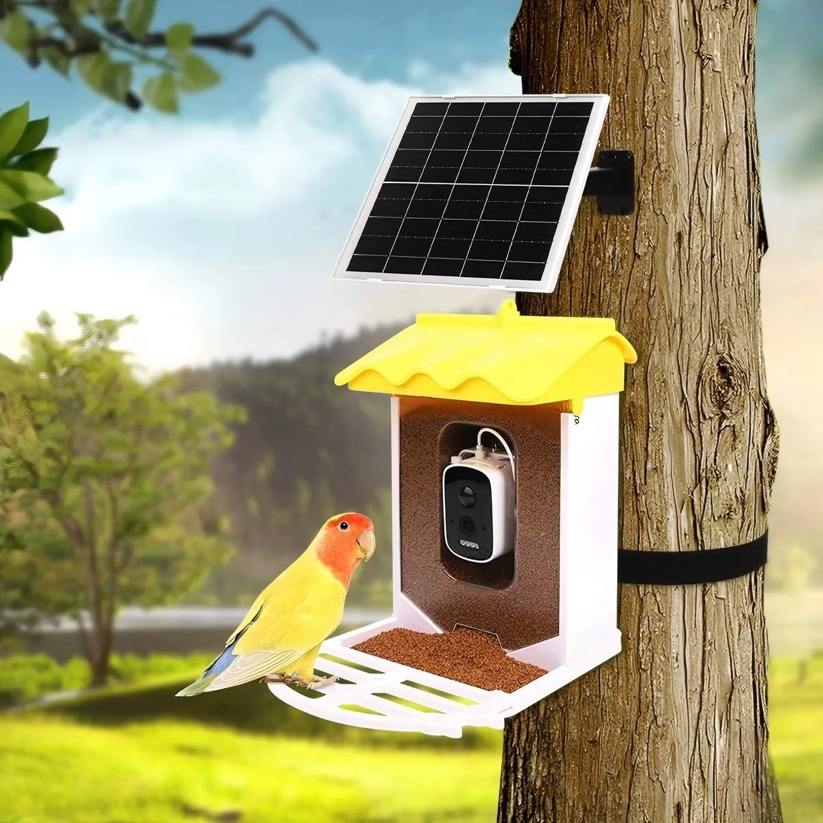 Solar Powered AI Bird Recognition Smart Bird Feeder product detail 2