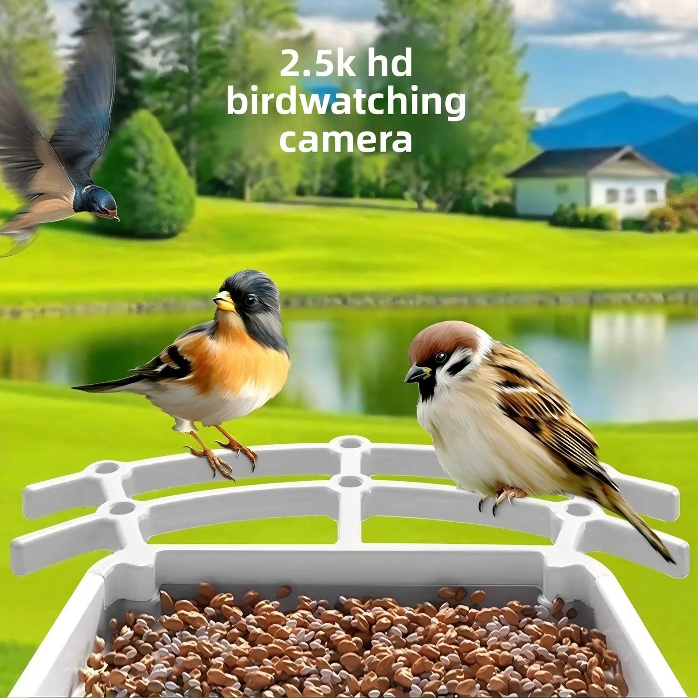 Solar Powered AI Bird Recognition Smart Bird Feeder product detail 5