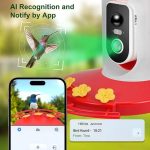 Solar Powered AI Hummingbird Feeder Camera 2K Live gallery 04