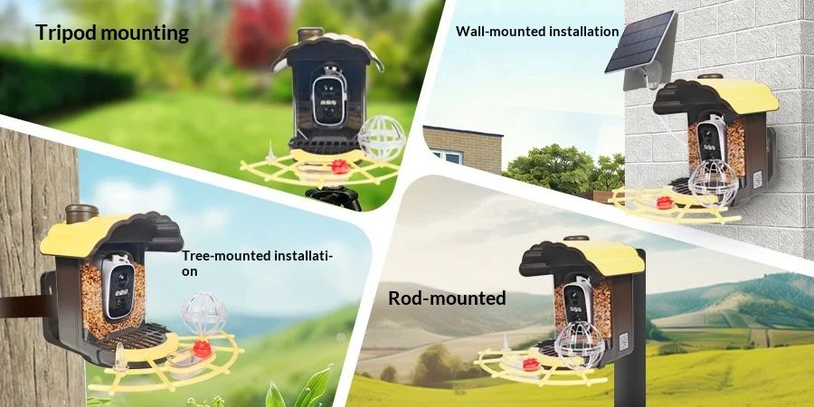 Solar Powered Automatic 1000+ Birds AI Recognition Smart product detail 1