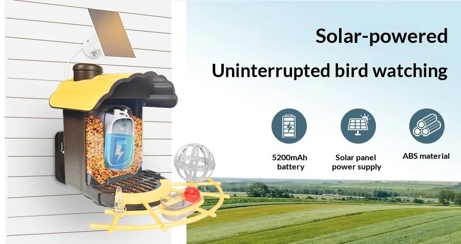Solar Powered Automatic 1000+ Birds AI Recognition Smart product detail 2